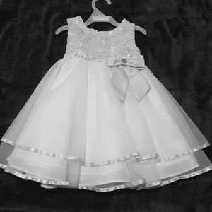 Rare editions  white and pink dress